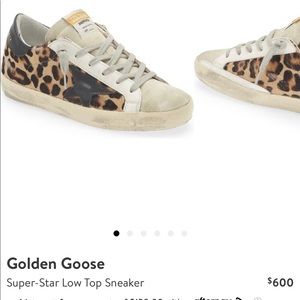 NWT Golden Goose Leopard Sneakers